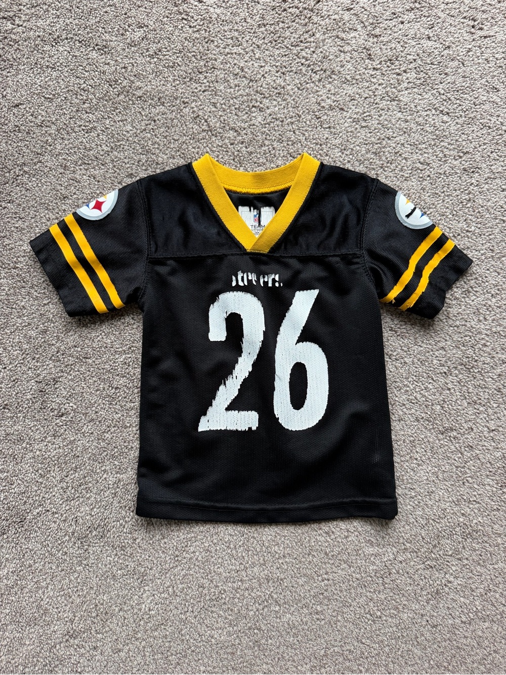 NFL Black and Gold Kids Football Jersey Top #26